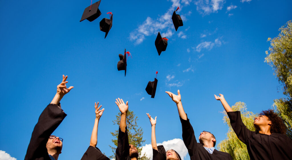 graduation cap throw